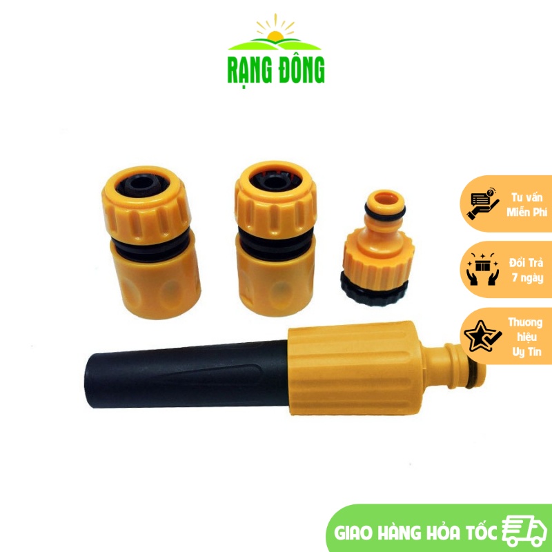 Vòi Xịt Tưới Cây, Rửa Xe Ống Xoay nhiều chế độ, tăng ấp suất nước - Hạt giống Rạng Đông