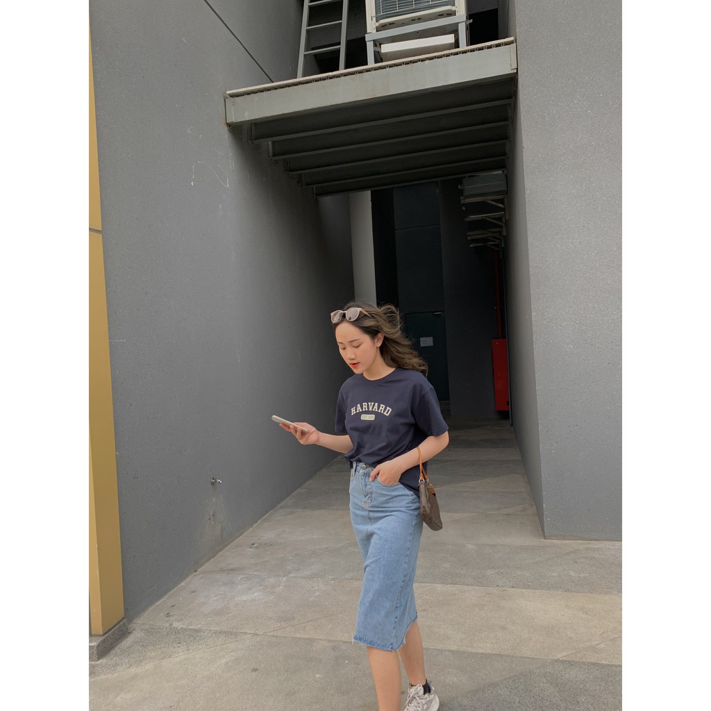 chân váy jeans dáng dài basic SK99 1994closet | BigBuy360 - bigbuy360.vn