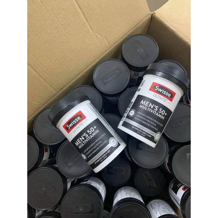 Vitamin tổng hợp nam, nữ Swisse Women + Men từ 50 tuổi 60 viên Úc - Swisse Men's/Women's Ultivite 50+ Multivitamin ÚC