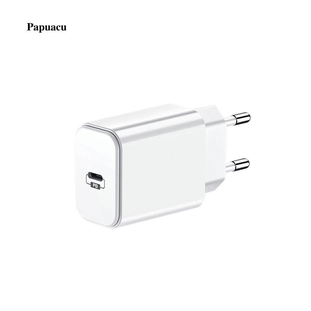 timikar.vn   EU/US/UK Plug Home Travel PD 18W Quick Charging Type-C Wall Charger Adapter