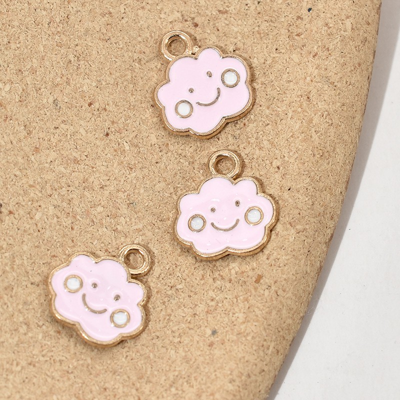 Mặt charm kim loại hình đám mây
