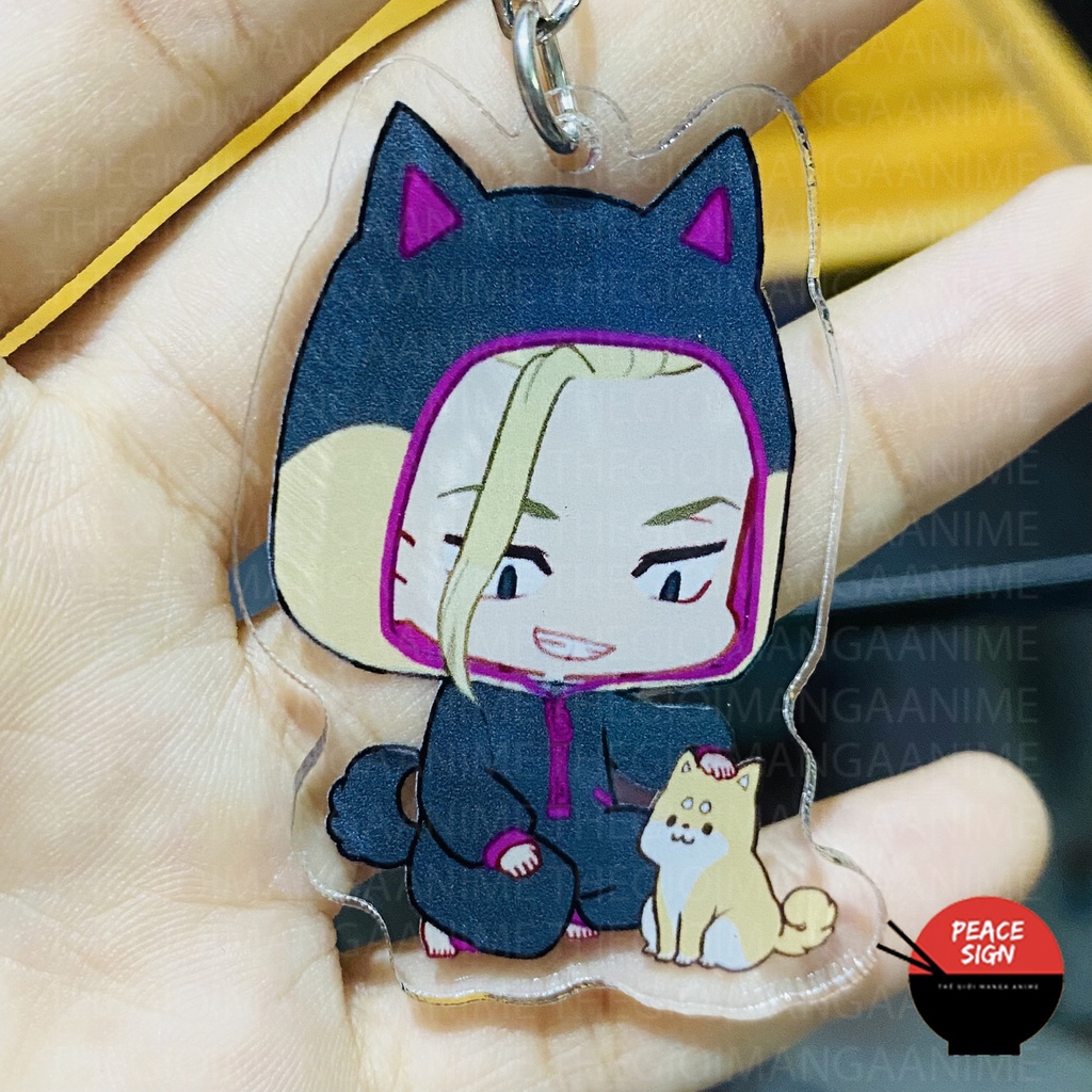 (Mica trong acrylic) Móc khóa TOKYO REVENGERS ver MẶC ĐỒ THÚ anime chibi xinh xắn Kịch Trường Của Takemichi