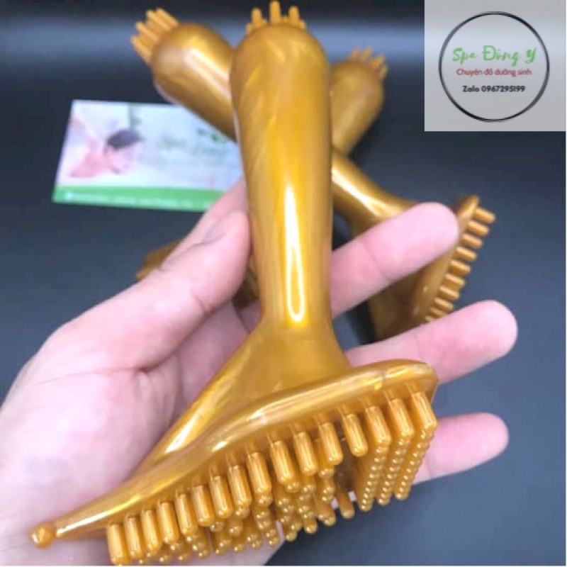 Bàn chải kinh lạc ảnh thật 100%, lưu thông kí huyết