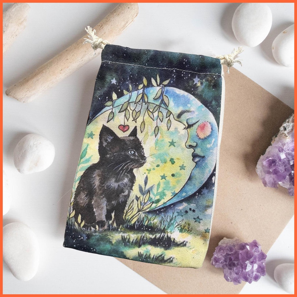 Túi Nhung Dây Rút Đựng Thẻ Bài Tarot Tiện Dụng