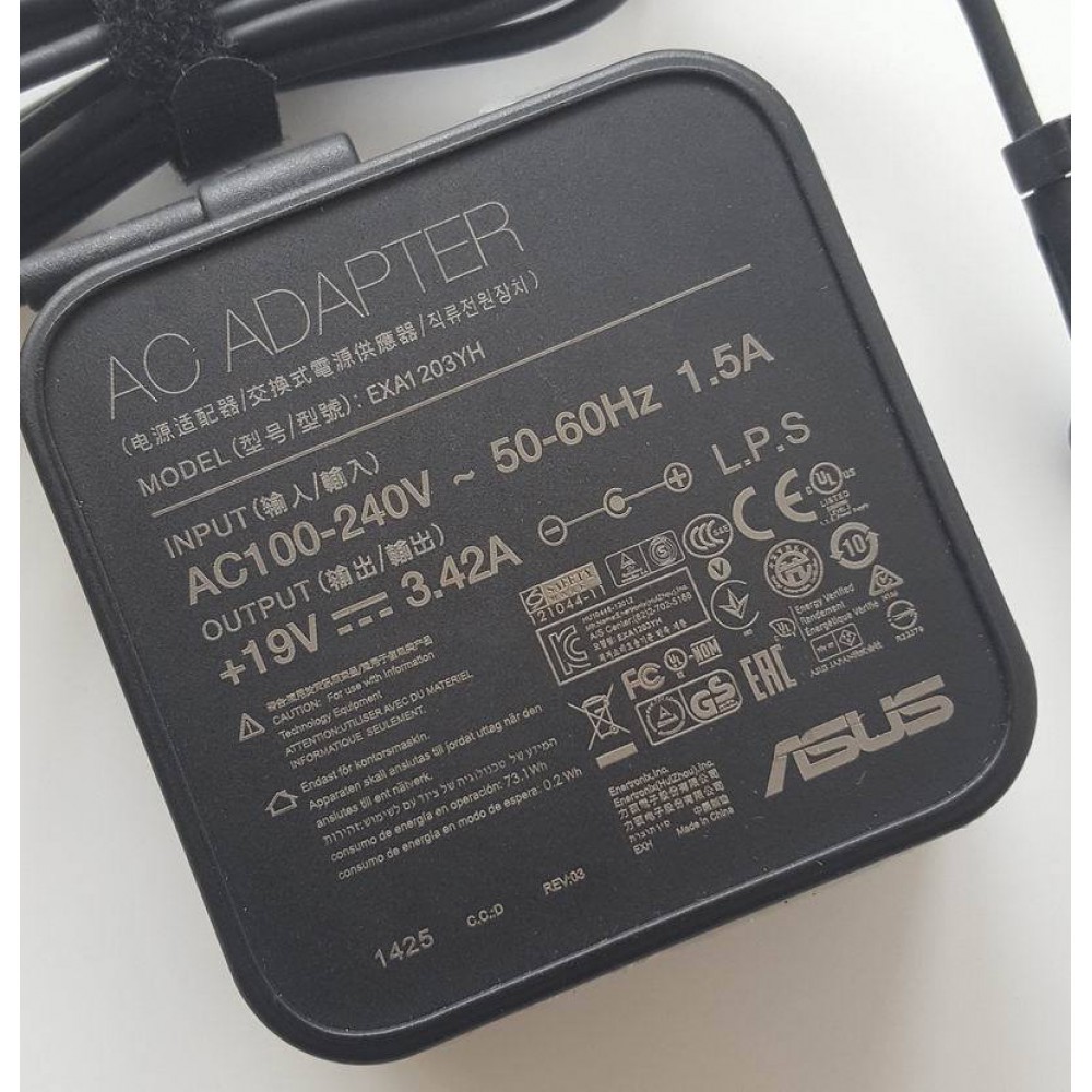 (ADAPTER) SẠC LAPTOP ASUS 19V-4.74A (90W) (Vuông, Đầu nhỏ) kích thước đầu ghim (4.0 x 1.35 mm)