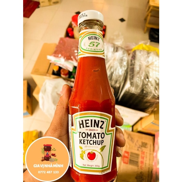 TƯƠNG CÀ HEINZ TOMATO KETCHUP CHAI THUỶ TINH 300GR