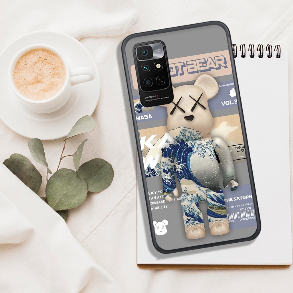 [ SIÊU HOT] ỐP LƯNG XIAOMI REDMI NOTE 11 4G , IN HÌNH GẤU BEAR BRICK SIÊU ĐẸP.