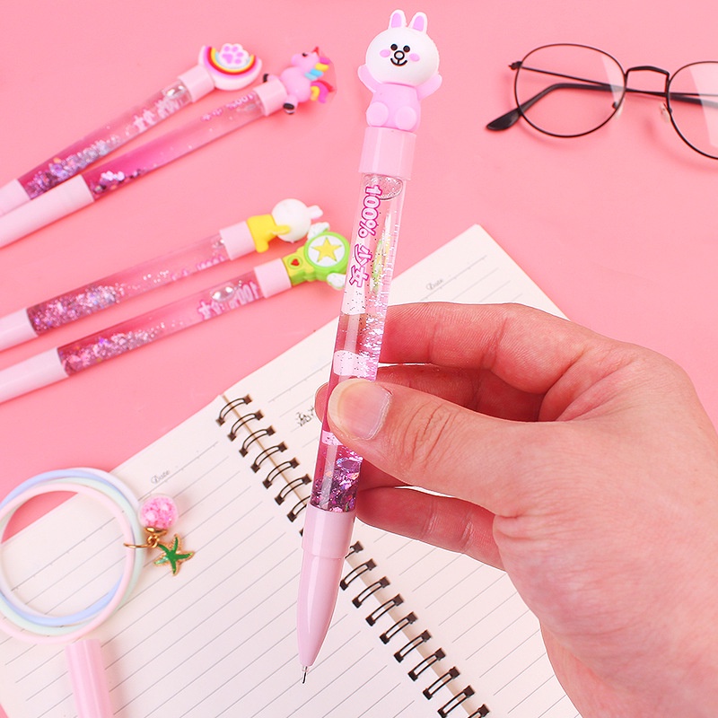 Bút bi nước thân kim tuyến Dreammie nhũ nước lấp lánh