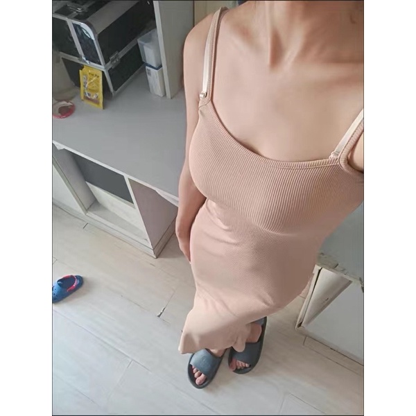 Đầm 2 Dây Ôm Body Dáng Dài Đuôi Cá Nhẹ Sexy Quyến Rũ