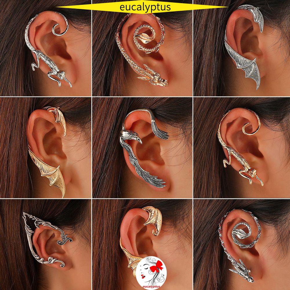 Khuyên Kẹp Vành Tai Không Xỏ Hình Rồng Thời Trang Cho Nam Và Nữ
