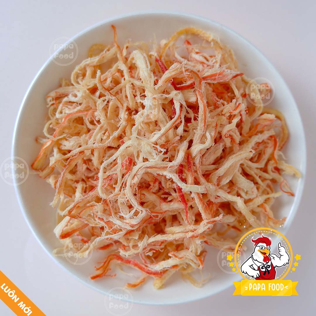 Mực khô hấp nước cốt dừa xé sợi 300g, khô mực hấp dừa xé sợi PAPA. Ăn vặt Hà Nội | BigBuy360 - bigbuy360.vn