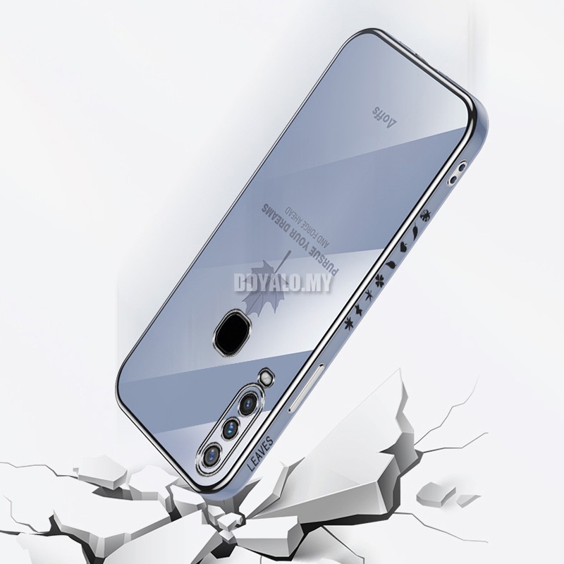 Ốp điện thoại mềm họa tiết lá phong sang trọng cho VIVO Y17 Y15 Y12 Y19 Y95 Y93 Y91 Y91i Y91C Y1S V9 Y83