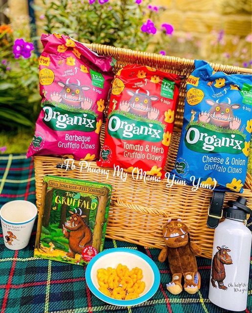 Date 8,10/2022Bánh ăn dặm snack Organix Gruffalo 𝑼𝑲 cho bé 12 tháng