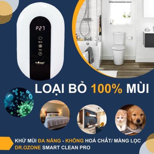 Khử mùi nhà vệ sinh/máy khử mùi đa năng Dr.Ozone Smart clean Pro khử mùi cho phòng nhỏ 10-15m2