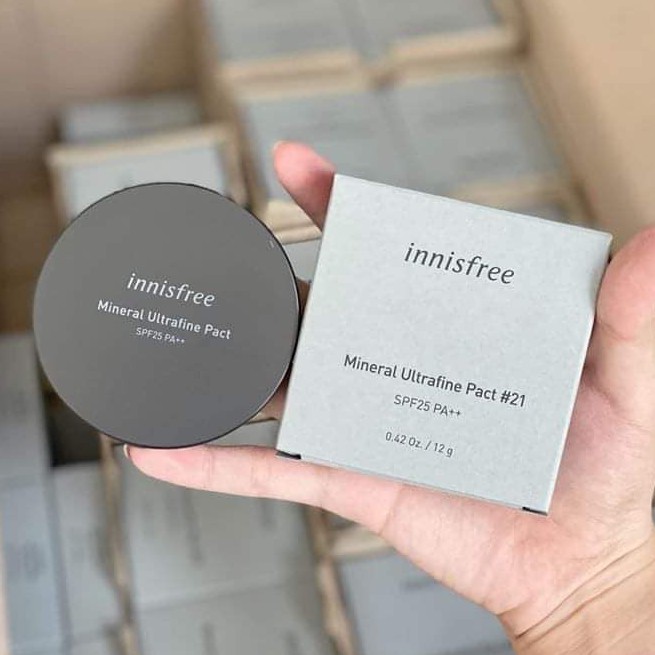 Phấn Phủ Dạng Nén Innisfree Mineral Ultrafine Pact SPF 25 PA++ (11g)