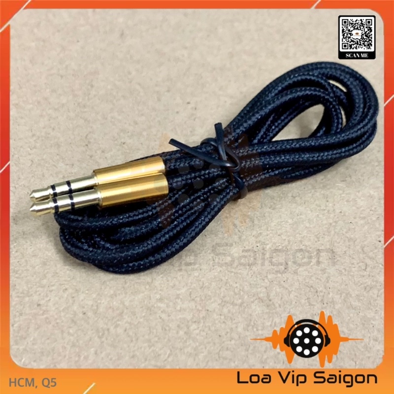 Dây tín hiệu AUX hãng Comlink 1,5m, 2 đầu 3.5mm, dây xịn độ hao mòn tín hiệu ít