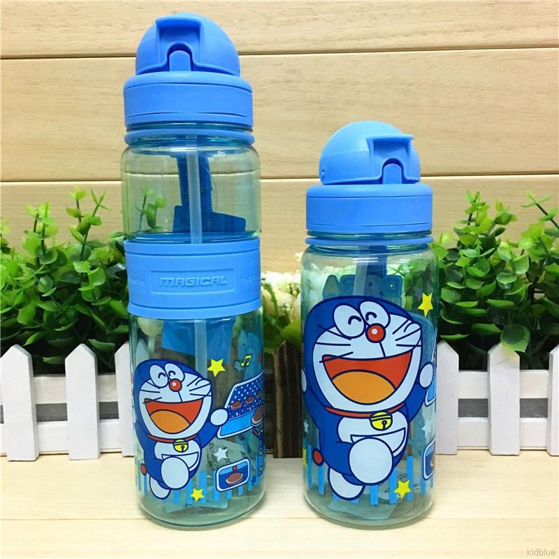 Bình nước nhựa xinh xắn có ống hút cho trẻ em