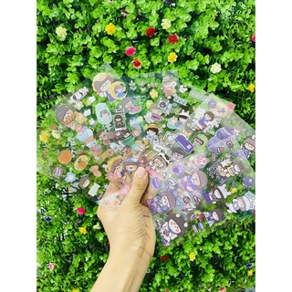 Set 6 tấm sticker hoạt hình