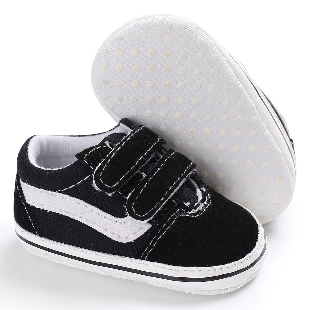 Đôi Giày Da PU Đế Cotton Chống Trượt Cho Bé Tập Đi