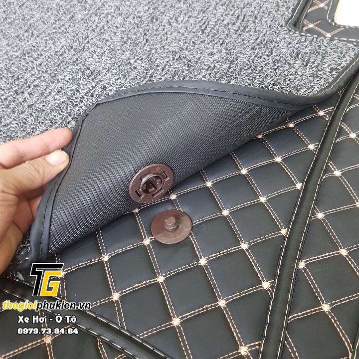 Hyundai Accent 2018-2019 - Thảm trải sàn da 6D kèm thảm rối chống bụi cao cấp cho Ô tô