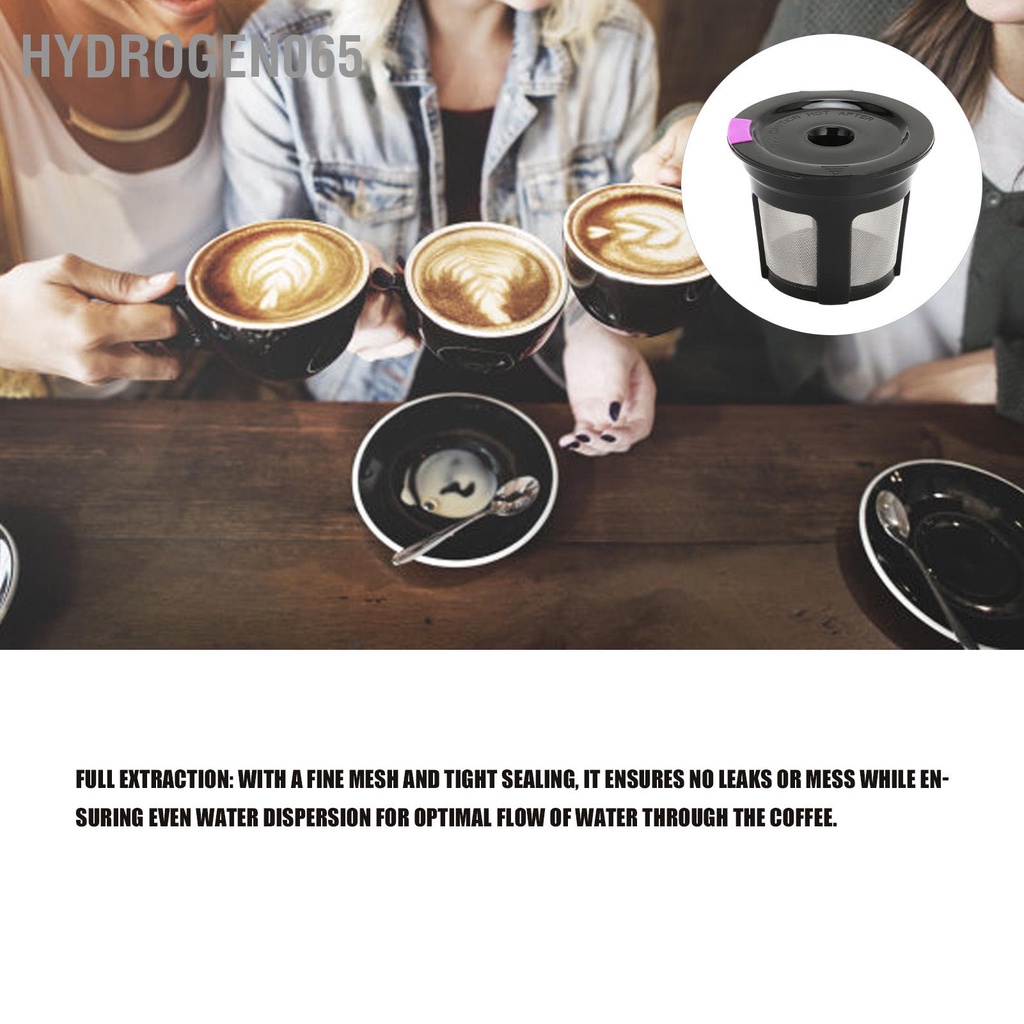 Hydrogen065 Viên nén cà phê 2 chiếc Bộ lọc vỏ bằng nhựa tái sử dụng có thể cho cửa hàng nhà bếp tại