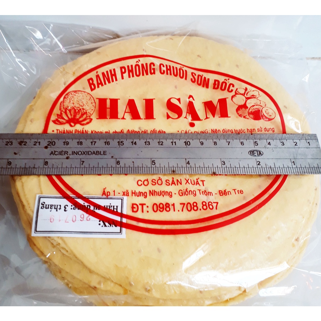 Bánh phồng mì gừng cốt dừa đặc sản 30 cái bánh chưa nướng