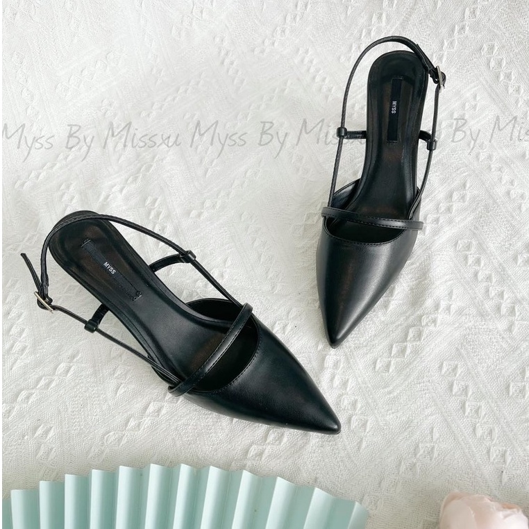 Giày nữ mũi nhọn sling back 7 cm thời trang MYSS - CG242