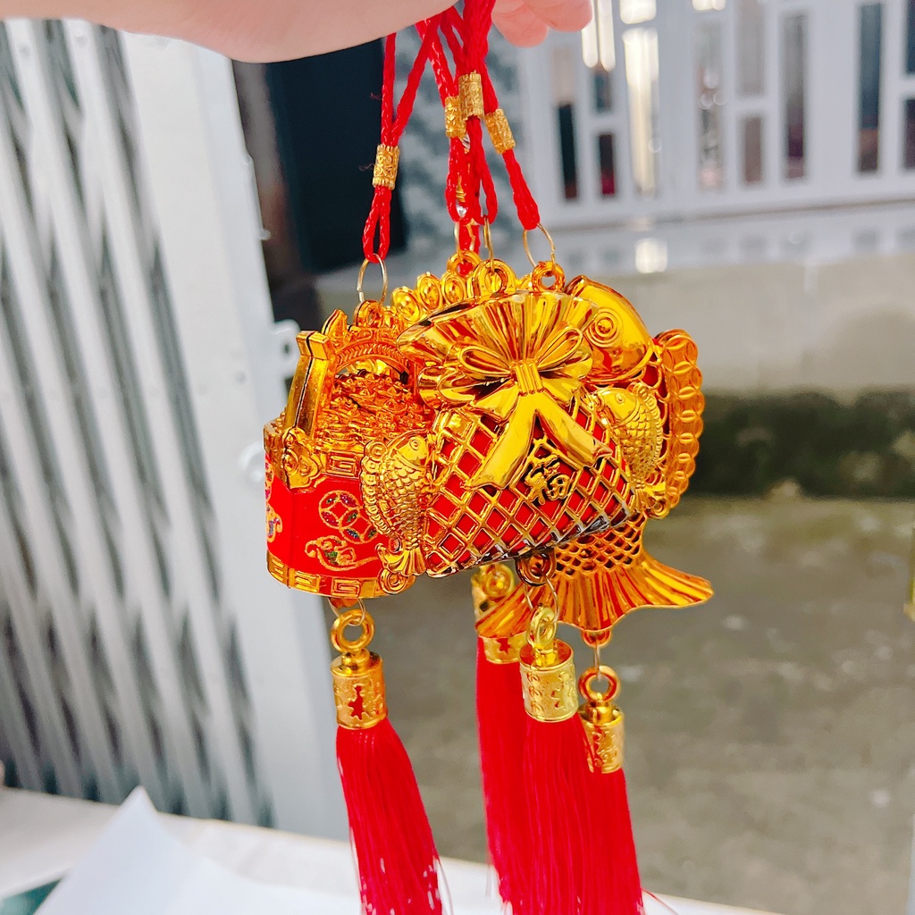 Phụ kiện dây treo cây kiểng ngày tết rước lộc, may mắn vào nhà nhiều mẫu