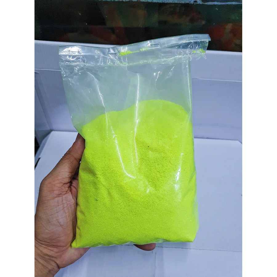 1KG CÁT THẠCH ANH VÀNG TRANG TRÍ HỒ CÁ NON BỘ