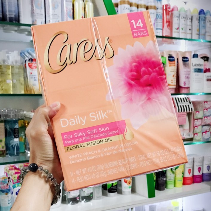 (USA - New) Xà bông cục dưỡng ẩm da Caress Daily Silk | BigBuy360 - bigbuy360.vn
