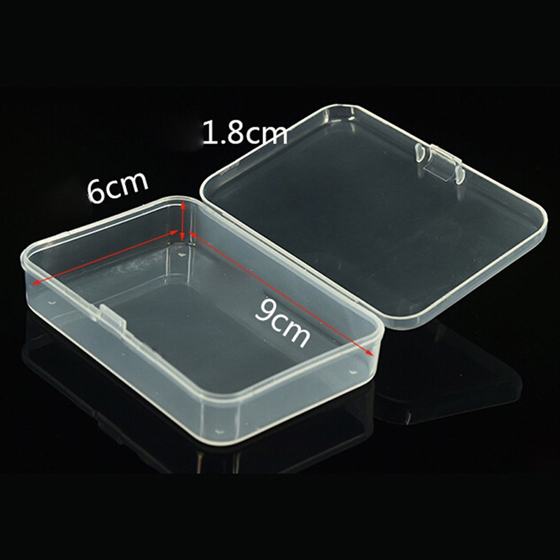 Hộp nhựa rỗng trong suốt đựng đồ đa năng 9.3x 6.3x 2.2cm