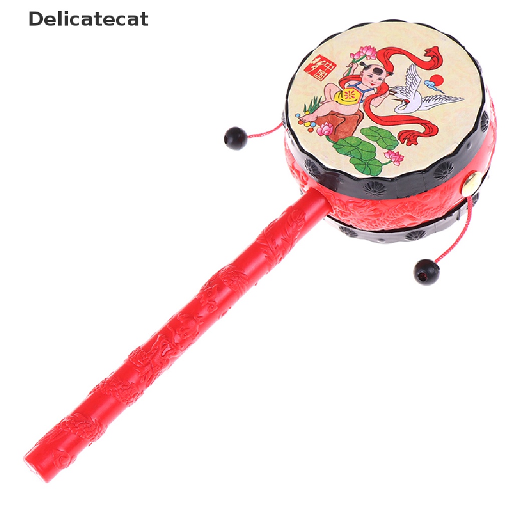 1 Đồ Chơi Trống Lắc Kiểu Hoạt Hình Trung Hoa Truyền Thống Dễ Thương