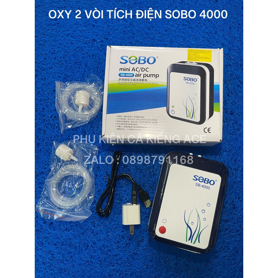 Oxy Tích Điện Sobo 2 Vòi SB-3000  ; SB-4000  ; SB-10000
