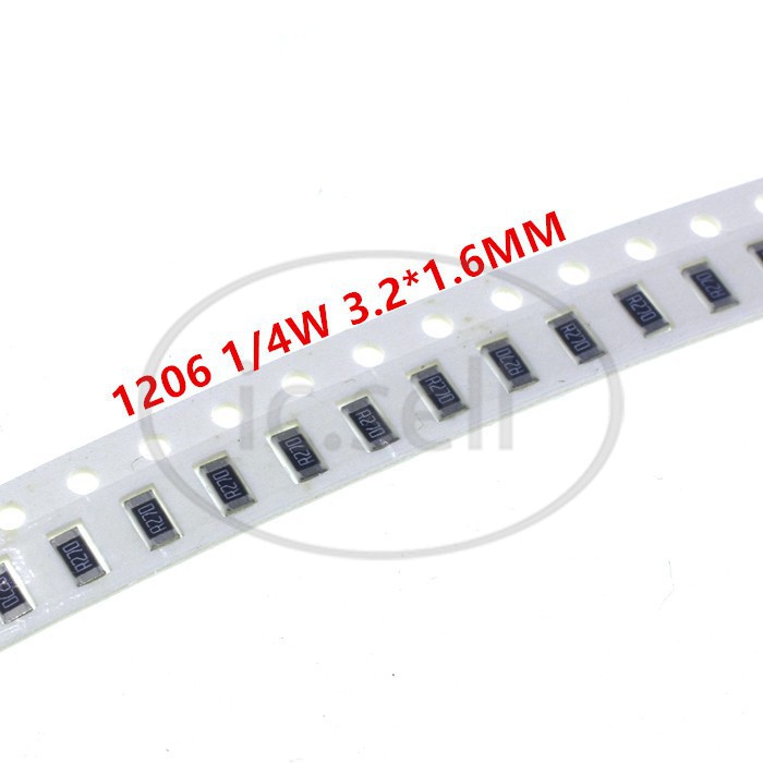 Set 100 Chip Điện Trở 0402 0603 0805 1206 Smd 1.6k 1.8k 2k 2.2k 2.4k 2.49k 2.7k 3k 3.3k 3.6k 3.9k 4.3k Ohm 1% | WebRaoVat - webraovat.net.vn