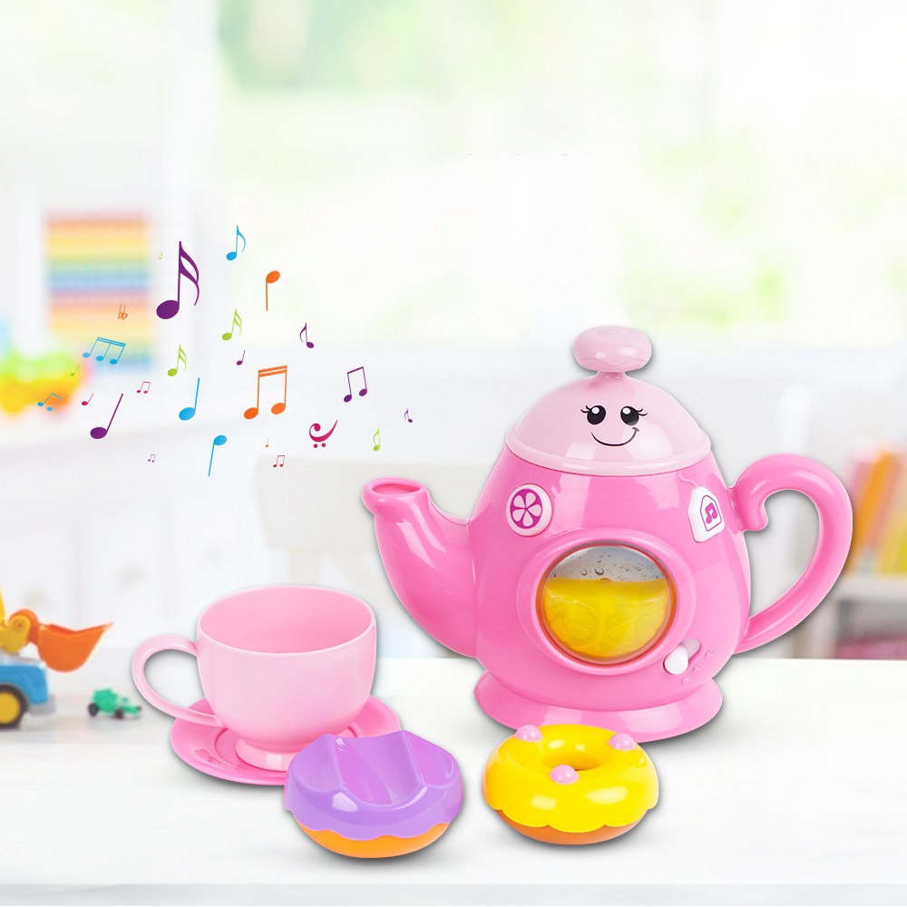 Bộ đồ chơi nhà bếp pha trà vui vẻ có nhạc Winfun 0754 - hướng nghiệp sáng tạo cho bé