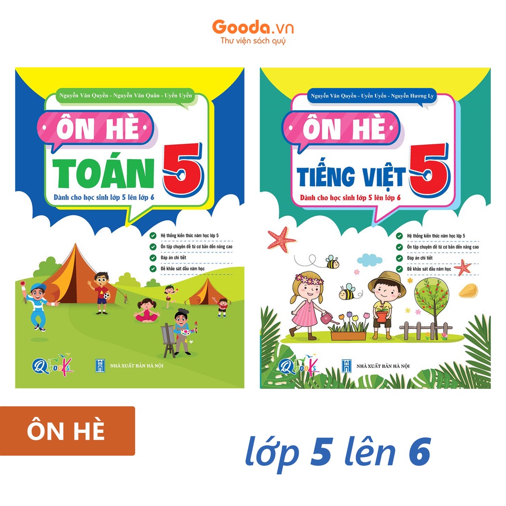 [Mã BMTTC60K giảm đến 60K đơn 50K] Sách Combo Ôn Hè Toán Và Tiếng Việt 5 - Dành Cho Học Sinh Lớp 5 L