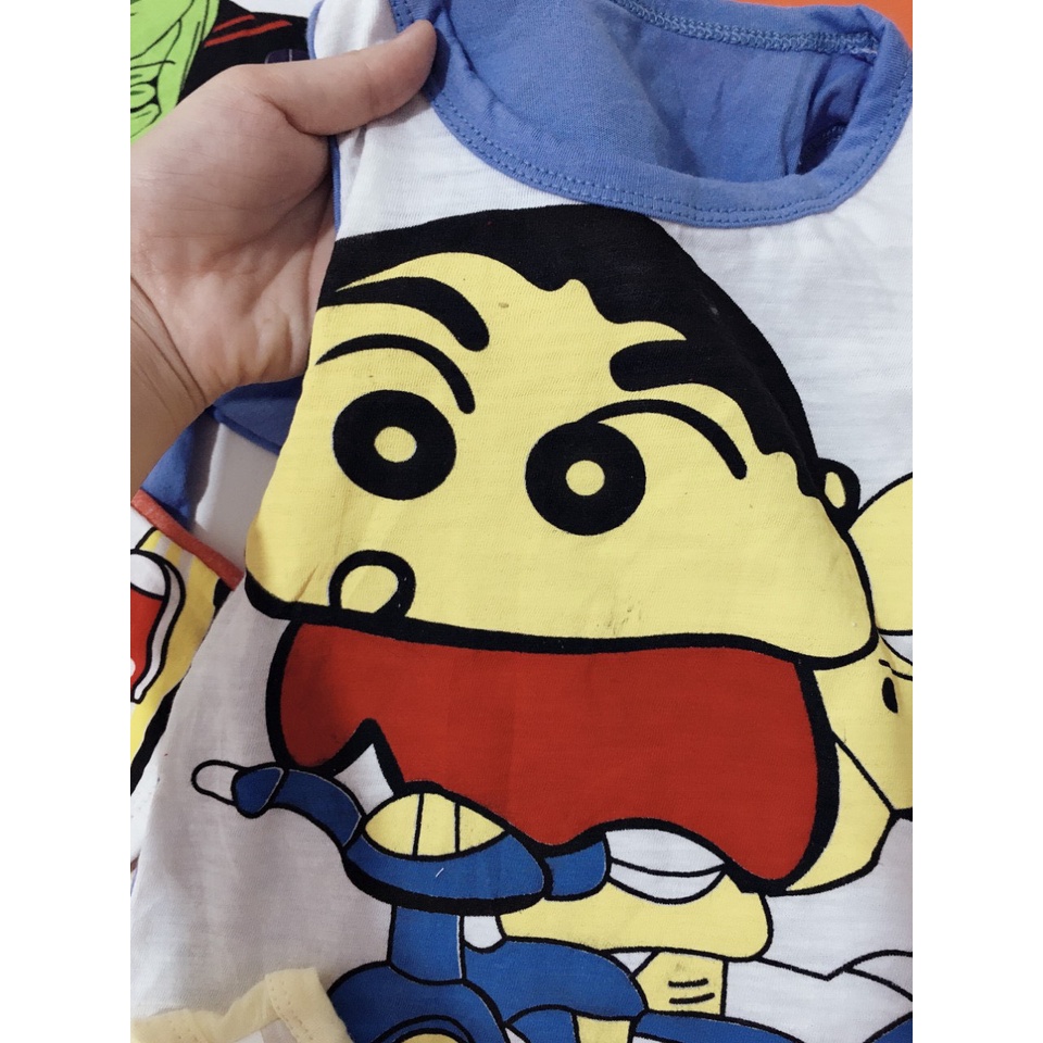 [HCM][HOT] BỘ BA LỖ CHẤT COTTON XUẤT XỊN MÀU SẮC NHƯ ẢNH CHO BÉ TRAI COOL NGẦU 8-20KG. VIDEO THẬT. XƯỞNG MAY BIBO