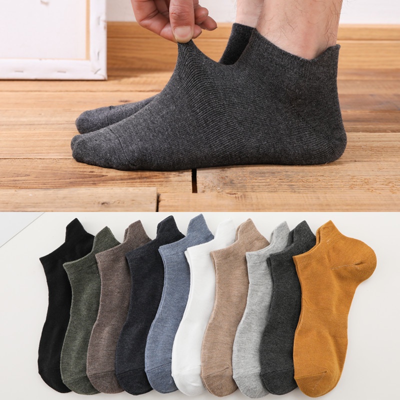 Tất nam, vớ nam cổ ngắn chất liệu cotton siêu thoáng mát thấm hút mồ hôi cực tốt A304 Warm&Cute
