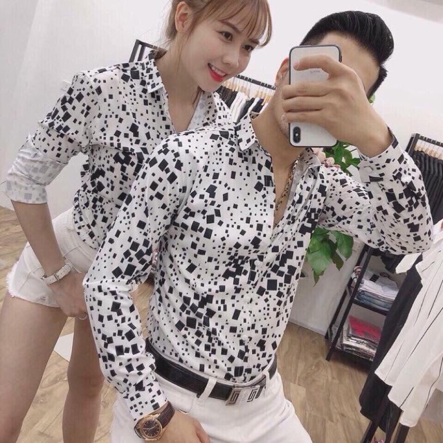 Áo sơmi lụa 3D nam nữ thời trang siêu hot 936
