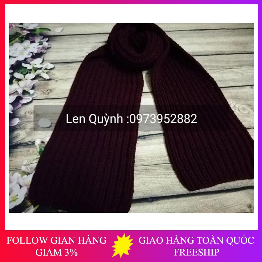Khăn len đan tay
