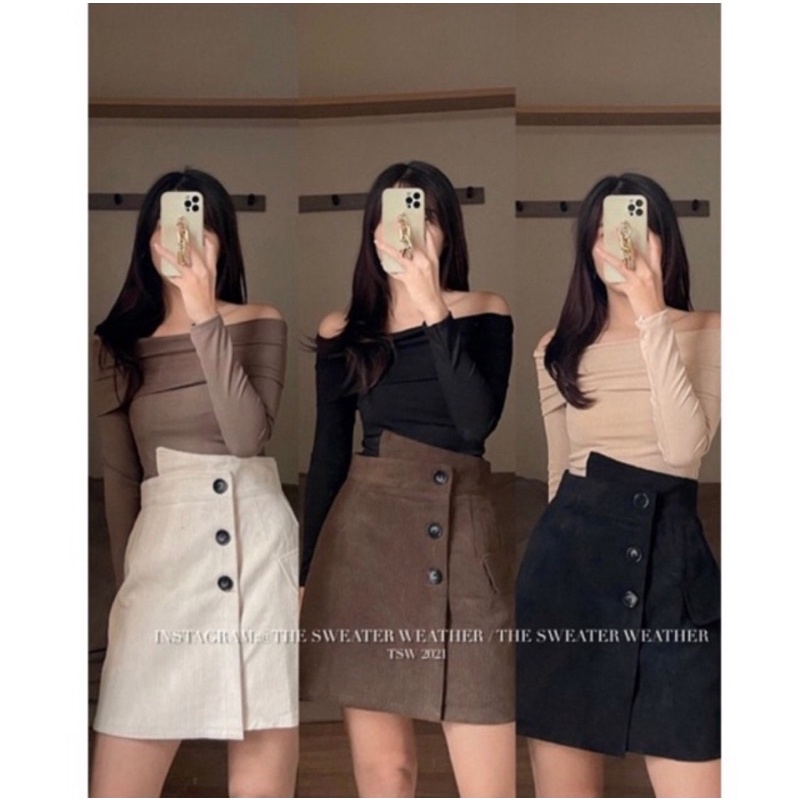 Chân Váy Nhung Tăm alohashop91
