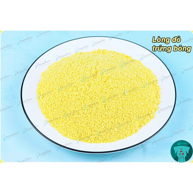 Thức ăn chó mèo JFamille, ruốc - chà bông xù vị Gà, Vịt, Lòng đỏ trứng. Bổ sung Vitamin và Protein. JF177