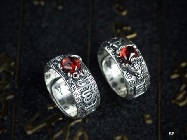 NHẪN BẠC SƠN ĐEN CAO CẤP - NAM NỮ ĐỀU ĐEO ĐƯỢC FREE SIZE