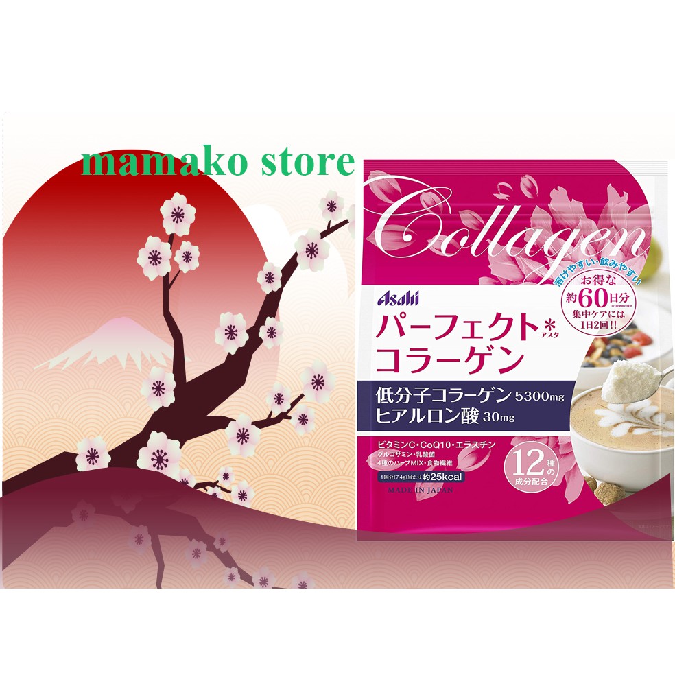 Dạng Bột pha dinh dưỡng Asahi  Perfect Asta Powder 447g/2025 dành cho 25+/Bill nhật/60 ngày