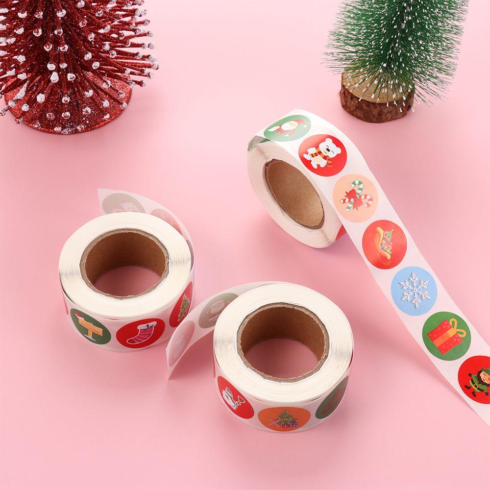 Set 500 Miếng Dán Trang Trí Hộp Quà Giáng Sinh Đẹp Mắt