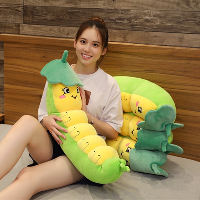 Gối Ôm Sâu Lá Dễ thương