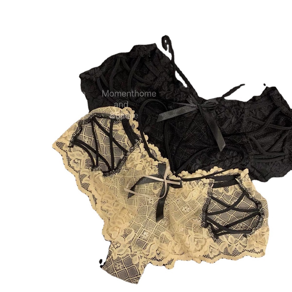 Quần lót nữ đẹp cao cấp sexy cotton kháng khuẩn dễ thương dây sườn lưới ren gợi cảm xuyên thấu Freesize (40-60kg) M34 | BigBuy360 - bigbuy360.vn