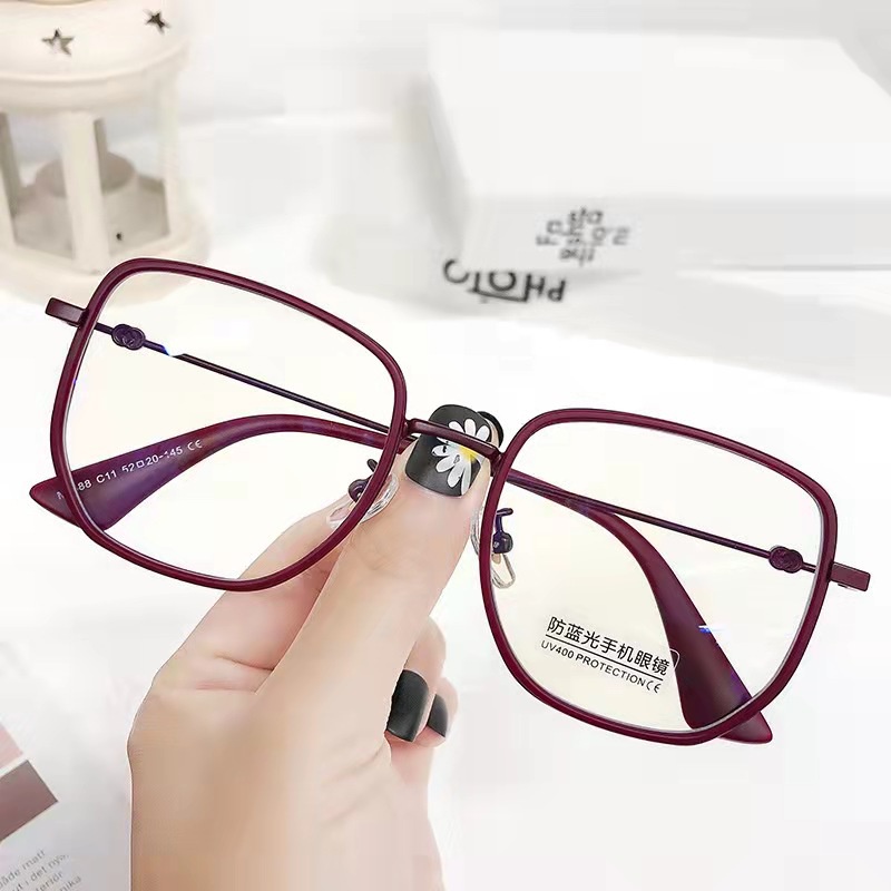 【0-500°】【Hàng Có Sẵn】 Gọng Kính Chống Bức Xạ Ánh Sáng Xanh Dành Cho Nam Và Nữ