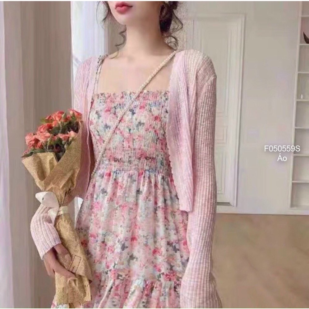 Áo khoác len nút mỏng hàng nhập QC!