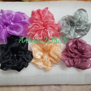 Cột Tóc Vải Scrunchies ( Lụa Bóng )